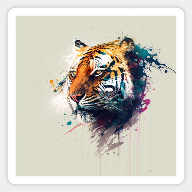 Tiger Tiger Sticker by n23tees